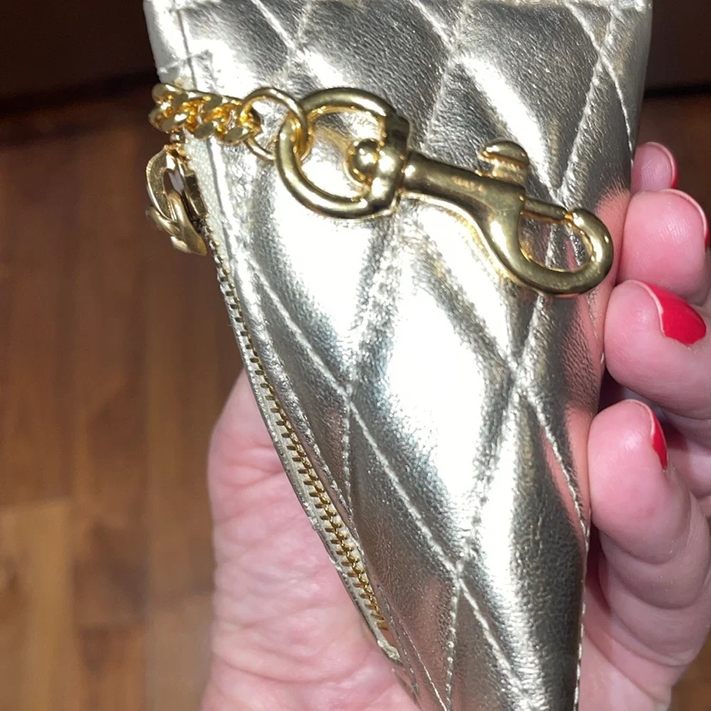New SL quilted leather coin/key chain - Picture 12 of 13